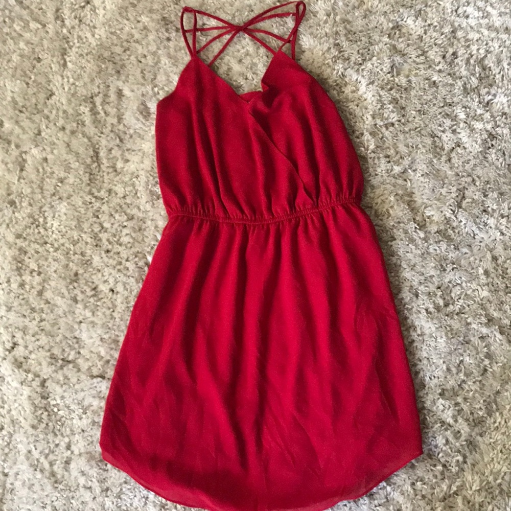 Red Strappy Dress